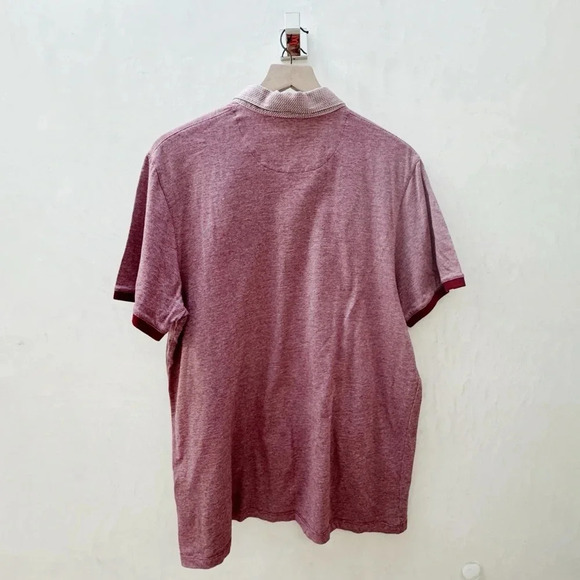 Ted Baker London Mens Medium Purple Heather Polo Short Sleeve Shirt Casual Adult - Picture 2 of 10